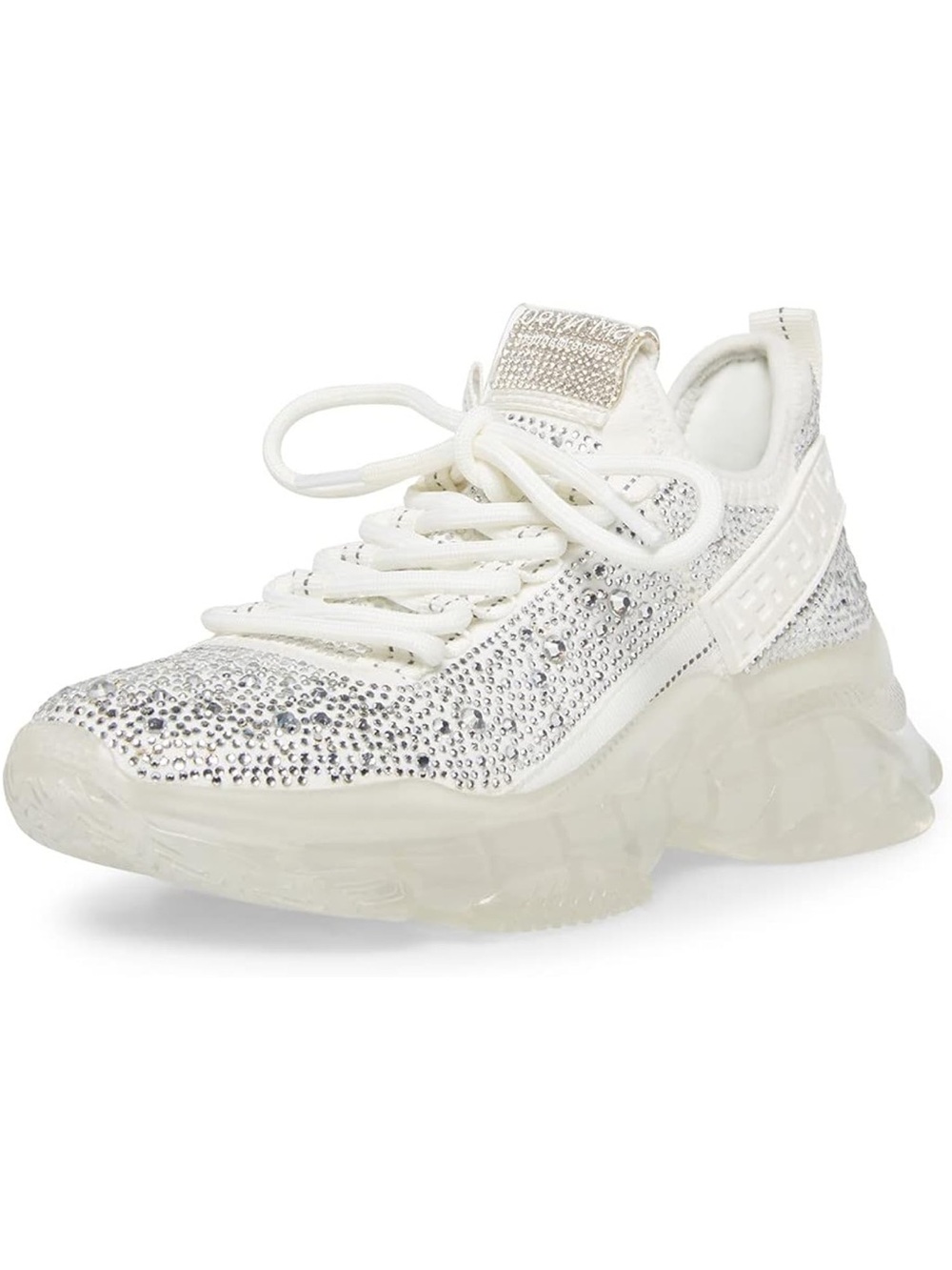 Steve Madden Maxima-R Rhinestone Sneakers White US 8